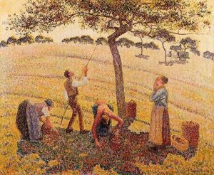 Apple_Harvest_by_Camille_Pissarro