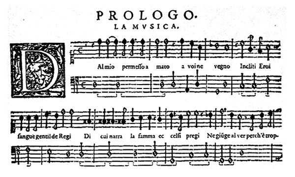 L'Orfeo, by Claudio Monteverdi, a libretto by Alessandro Striggio